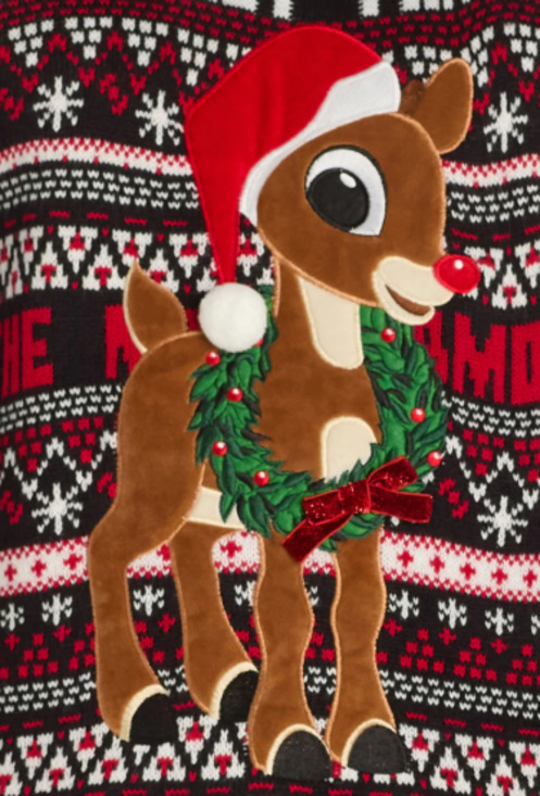 Ugly Christmas Sweater - Rudolph - Large - Long Sleeve Crewneck New NWT - Picture 6 of 9